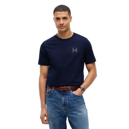 Tommy Hilfiger Varsity Logo Embroidery Crew Neck T-Shirt